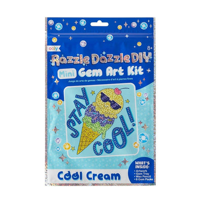 DIY Art Kit | Razzle Dazzle Mini Gem- Cool Cream | Ooly - The Ridge Kids