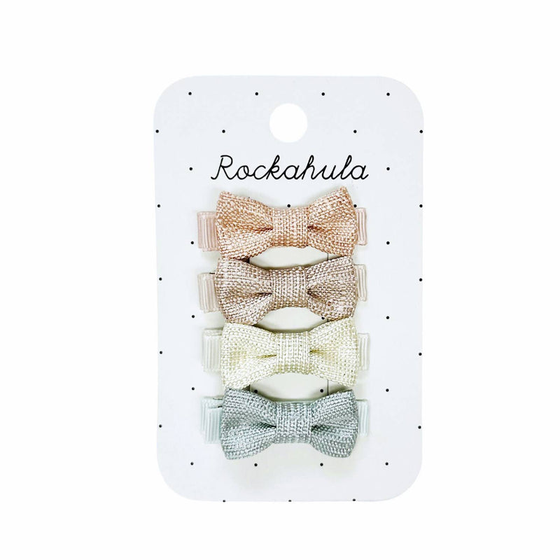 Mini Bow Clips | Nordic Shimmer | Rockahula Kids