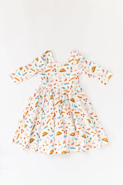 Baby Girls Dress | Emile Twirl- Turkey Time | Ollie Jay