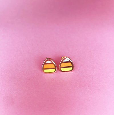 Earrings | Candy Corn Earrings | The Pink Samurai - The Ridge Kids