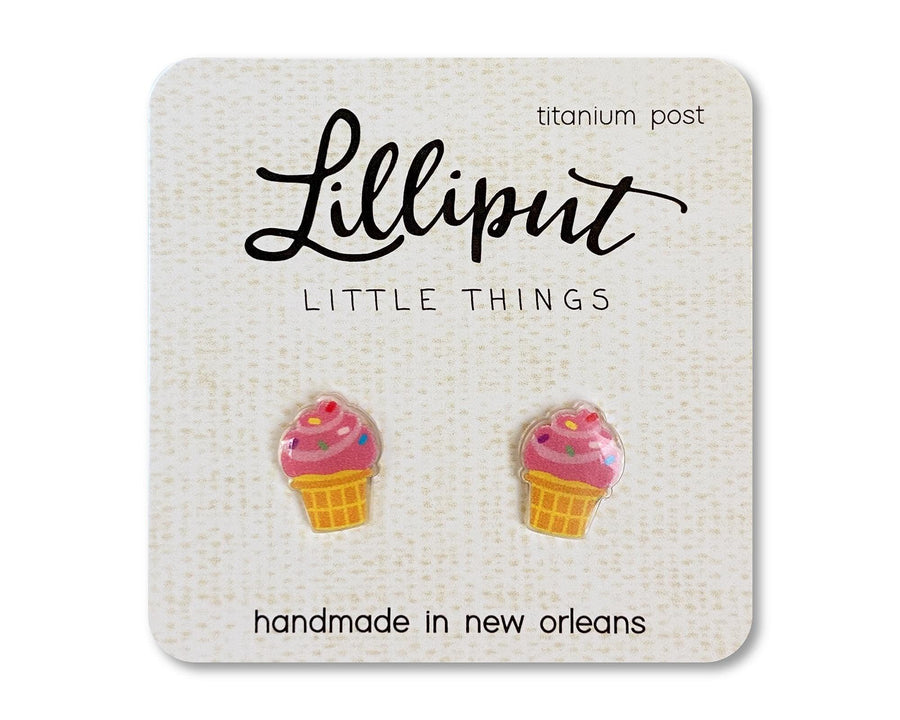 Earrings | Ice Cream Cone | Lilliput Little Things - The Ridge Kids