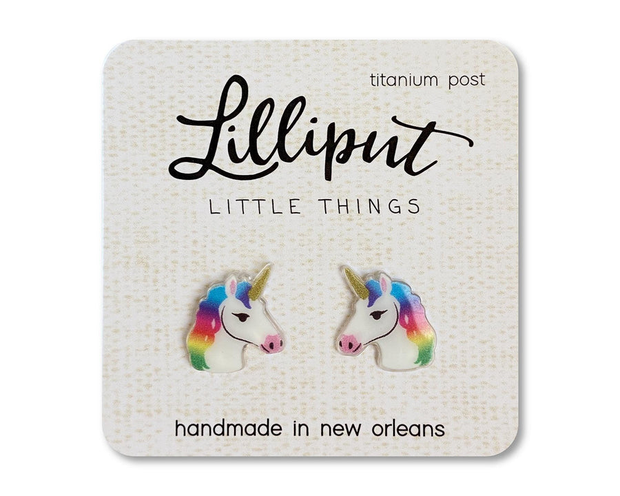 Earrings | Rainbow Unicorn | Lilliput Little Things - The Ridge Kids