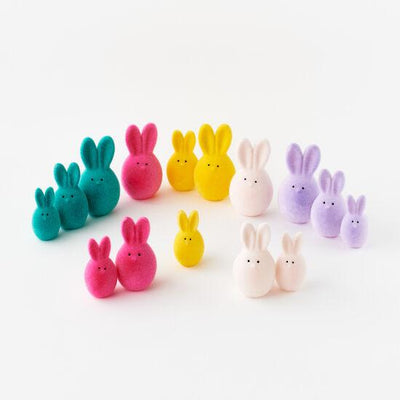 Easter Decor | Flocked Bunny Egg - assorted - The Ridge Kids