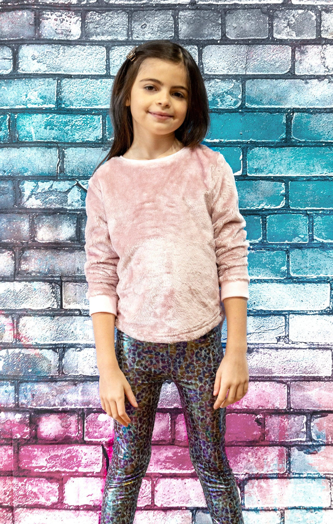 Faux Fur Laurel Top | Dusty Pink | Appaman - The Ridge Kids
