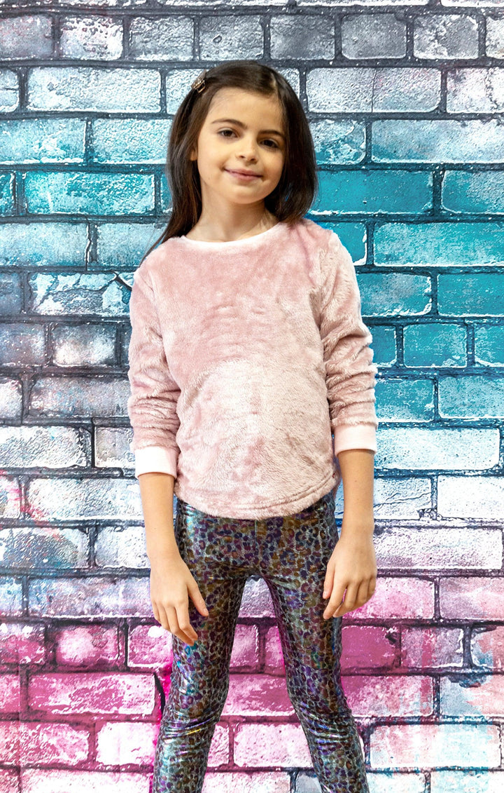 Faux Fur Laurel Top | Dusty Pink | Appaman - The Ridge Kids