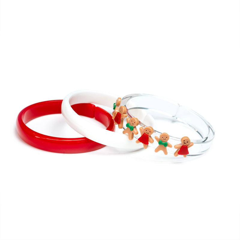 Girls Bangle Set | Gingerbread Mini Cookies | Lilies and Roses NY