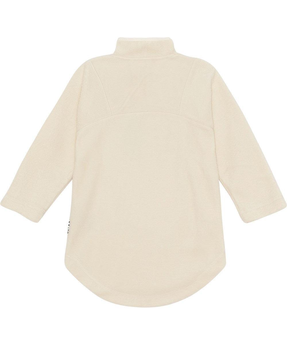 Fleece Dress with Mockneck | Long Sleeve Collena in Pearled Ivory | Molo - The Ridge Kids