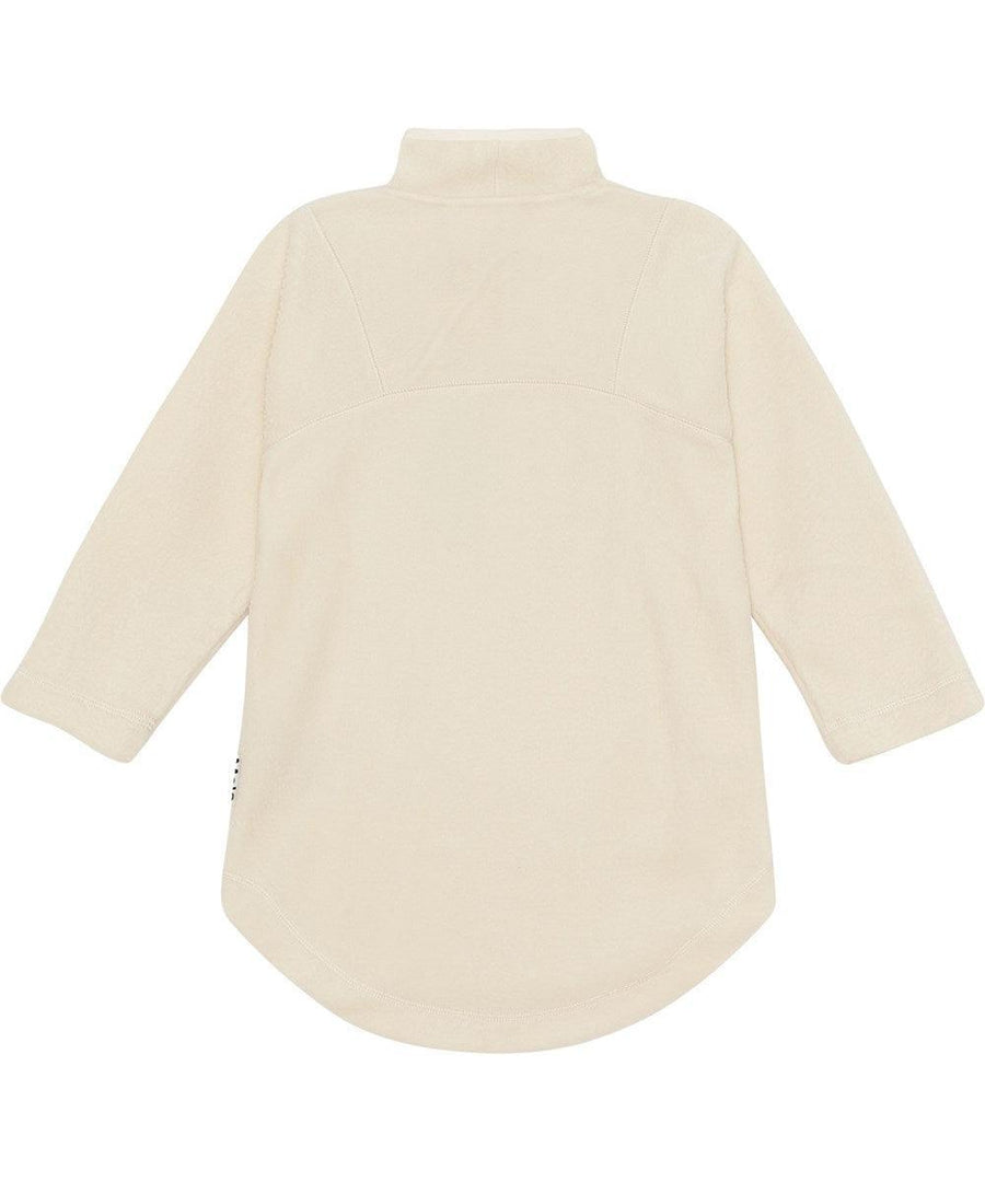 Fleece Dress with Mockneck | Long Sleeve Collena in Pearled Ivory | Molo - The Ridge Kids