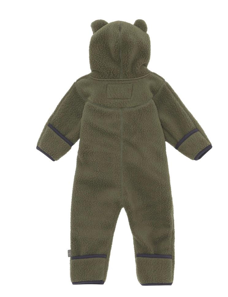 Fleece Umeko Soft Shell Baby Romper | Recycled Polyester in Forest | Molo - The Ridge Kids