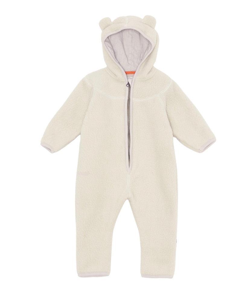 Fleece Umeko Soft Shell Baby Romper | Recycled Polyester in Moon | Mol ...