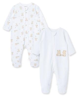 Footed Onesie and Hat set | Fluffy Bears | Little Me - The Ridge Kids