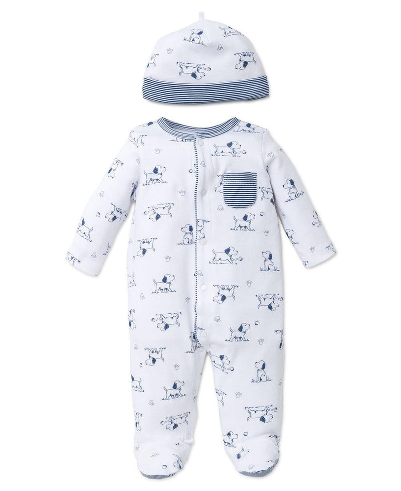 Footed Onesie and Hat Set | Puppy Pals | Little Me - The Ridge Kids