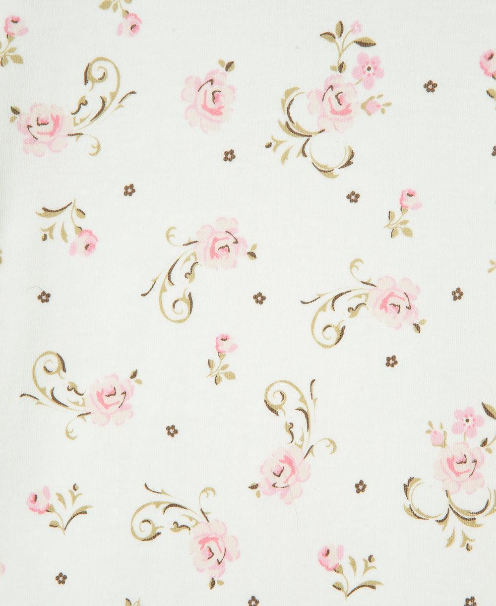 Footed Onesie and Hat Set | Vintage Rose Print | Little Me - The Ridge Kids