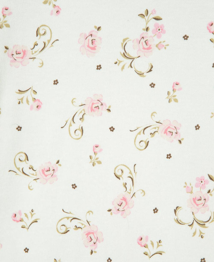 Footed Onesie and Hat Set | Vintage Rose Print | Little Me - The Ridge Kids
