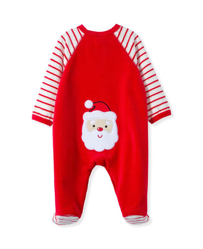 Footed Onesie | Babies First Christmas with Santa Details | Little Me - The Ridge Kids