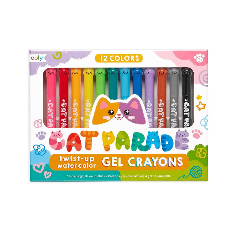 Gel Crayons | Cat Parade - Set of 12 | Ooly - The Ridge Kids