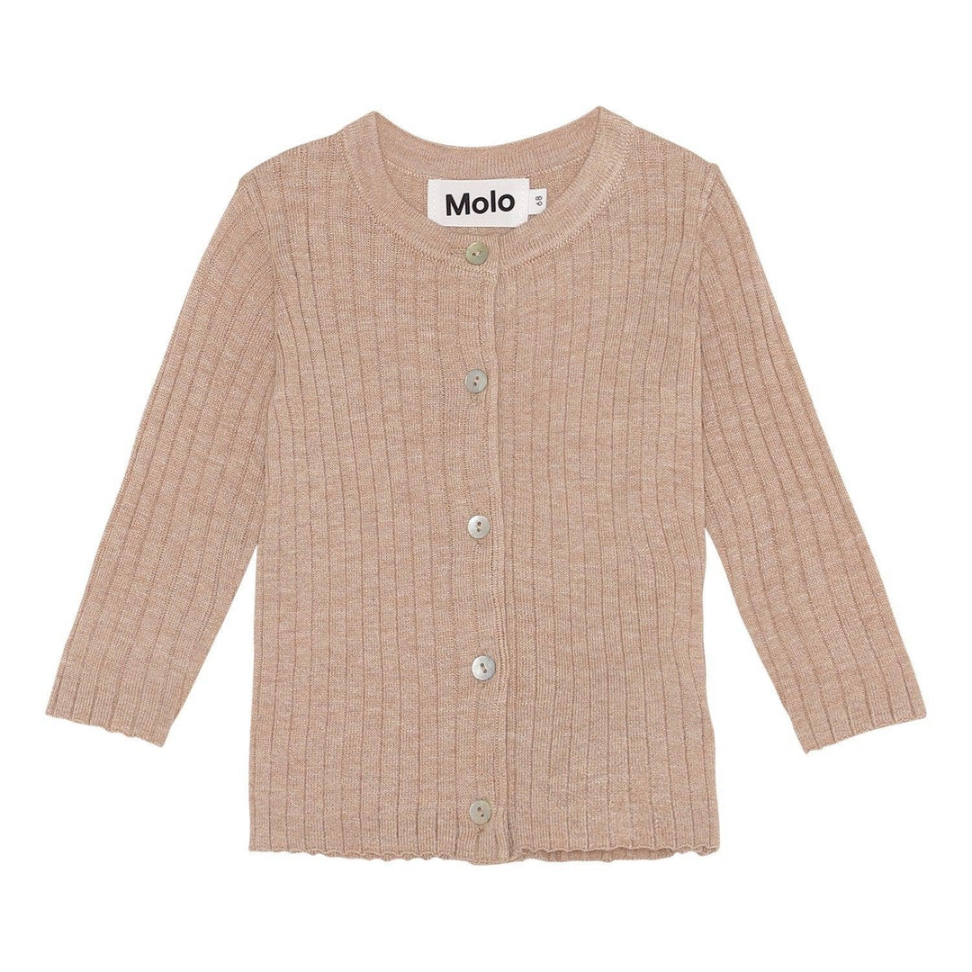 Georgette Knit Cardigan | Oatmeal Melange |  Molo - The Ridge Kids