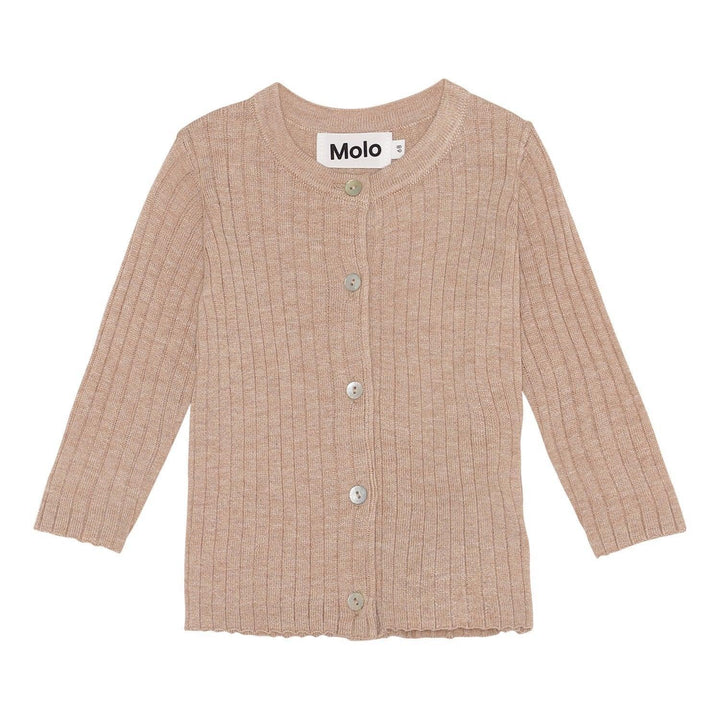 Georgette Knit Cardigan | Oatmeal Melange |  Molo - The Ridge Kids