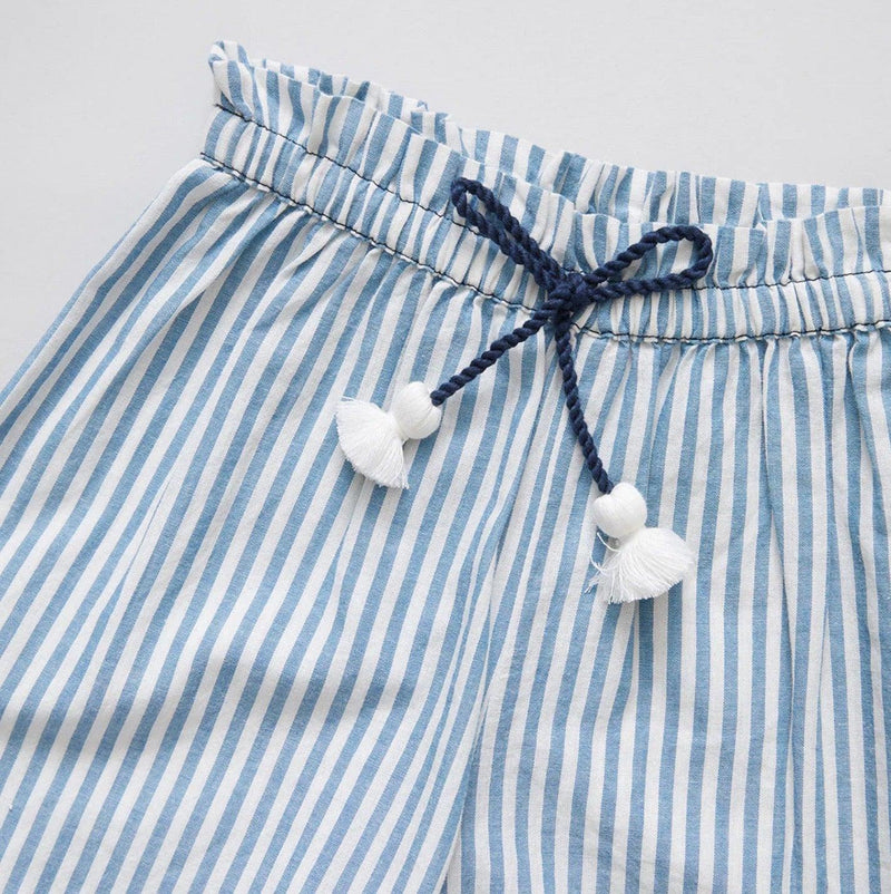 Girls Bottoms | Theodore Pant - Skinny Blue Stripe | Pink Chicken - The Ridge Kids