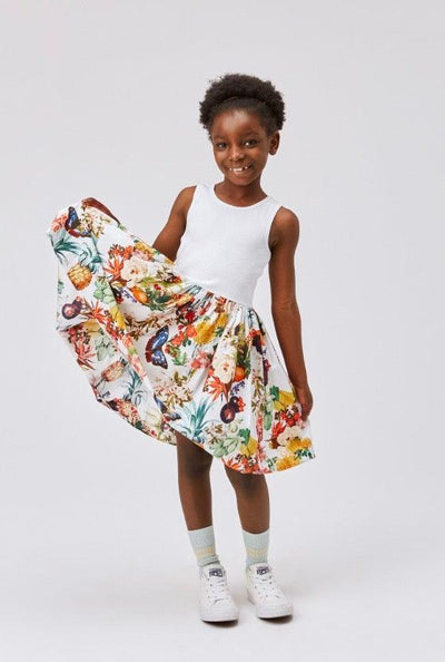 Girls Cassandra Organic Cotton Dress | Tropical Print | Molo - The Ridge Kids