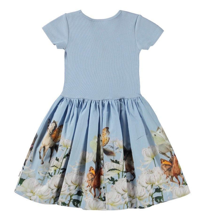 Girls Cissa Organic Cotton Dress | Out in the Blue | Molo - The Ridge Kids