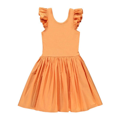 Girls Cloudia Organic Cotton Sleeveless Dress | Papaya | Molo - The Ridge Kids