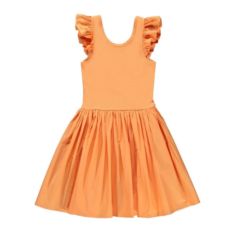 Girls Cloudia Organic Cotton Sleeveless Dress | Papaya | Molo - The Ridge Kids