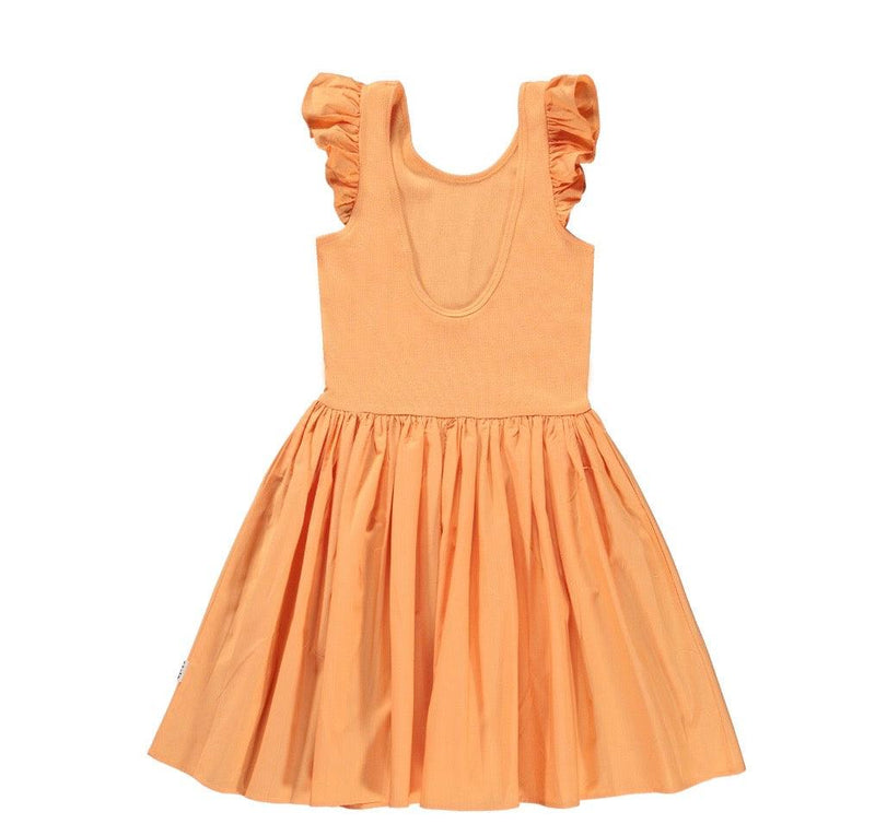 Girls Cloudia Organic Cotton Sleeveless Dress | Papaya | Molo - The Ridge Kids