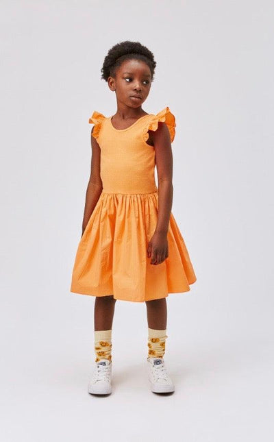 Girls Cloudia Organic Cotton Sleeveless Dress | Papaya | Molo - The Ridge Kids