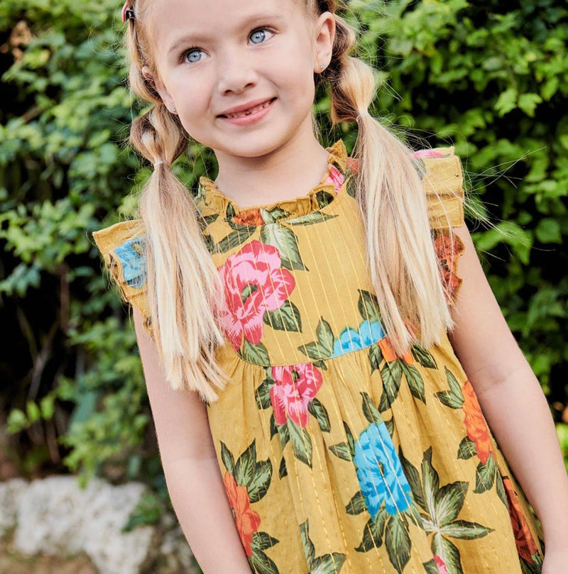 Girls Dress | Brayden - Hawaiian Floral | Pink Chicken - The Ridge Kids