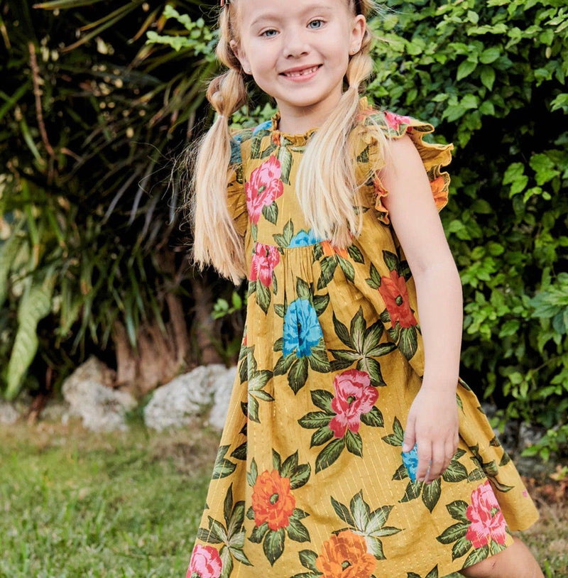 Girls Dress | Brayden - Hawaiian Floral | Pink Chicken - The Ridge Kids