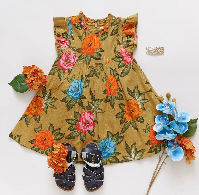 Girls Dress | Brayden - Hawaiian Floral | Pink Chicken - The Ridge Kids