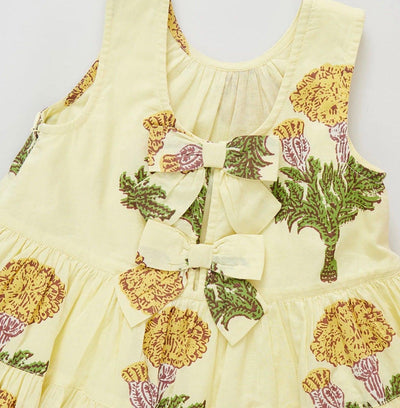 Girls Dress | Eloise - Yellow Marigold | Pink Chicken - The Ridge Kids