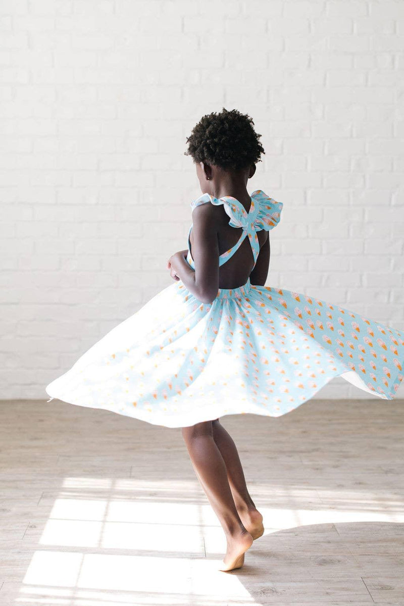 Girls Dress | Rosita Dress - Ice Cream Dreams| Ollie Jay - The Ridge Kids