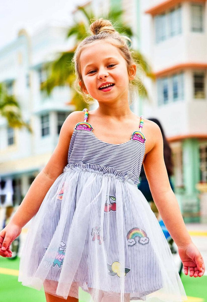 Girls Dress | Sweet Candy Lovers Patch Dress | Lola and The Boys - The Ridge Kids