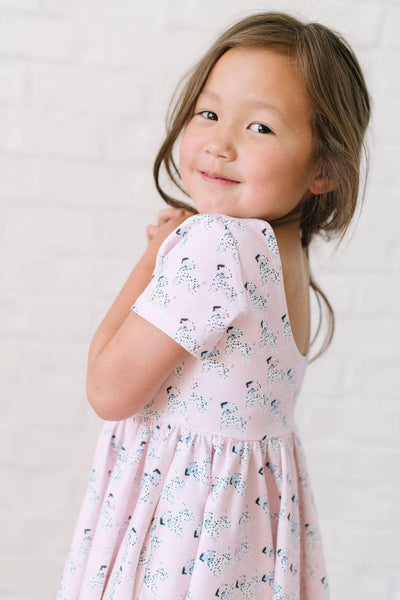 Girls Dress| Classic Twirl- Dalmatian | Ollie Jay - The Ridge Kids