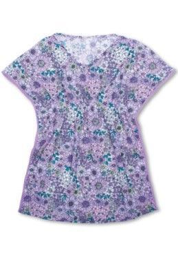 Girls Kaftan | Pom Pom - Mod Floral Purple - The Ridge Kids