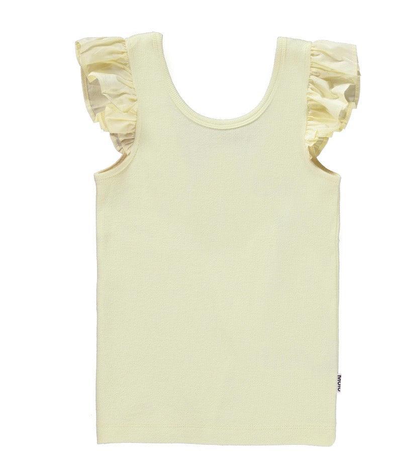 Girls Ranja Organic Cotton Tank | Vanilla | Molo - The Ridge Kids