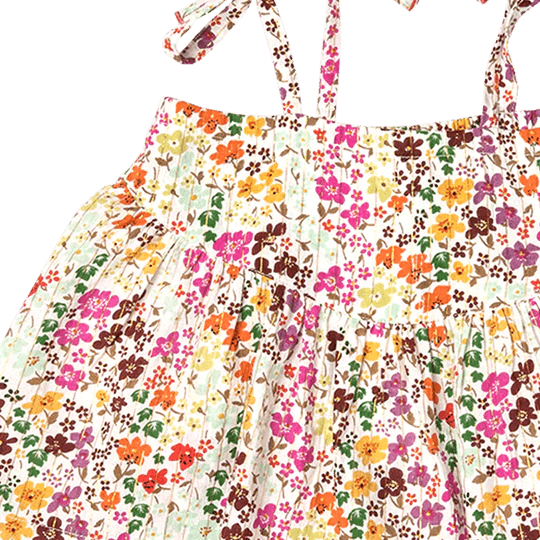 Girls Top | Stella- Multi Ditsy Floral | Pink Chicken - The Ridge Kids