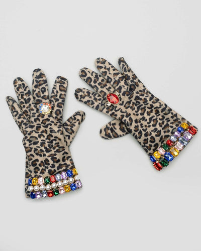 Gloves | Jungle Leopard Print Jeweled | Super Smalls - The Ridge Kids