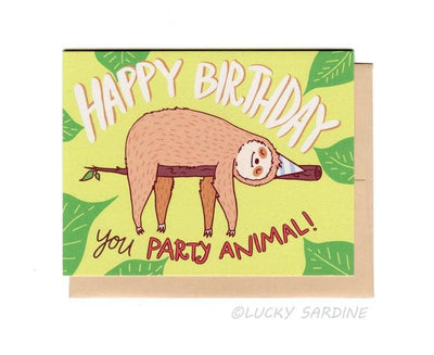 Greeting Card | Birthday Party Animal | Lucky Sardine - The Ridge Kids