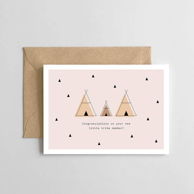 Greeting Card | Congratulations on Your New Little Tribe Member! | Spaghetti & Meatballs - The Ridge Kids