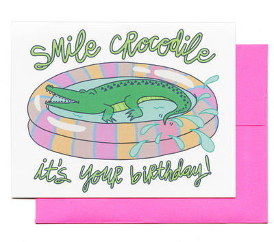 Greeting Card | Smile Crocodile Birthday | Lucky Sardine - The Ridge Kids