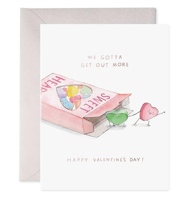 Greeting Card |Valentines Day- We Gotta Get Out More | E.Frances - The Ridge Kids