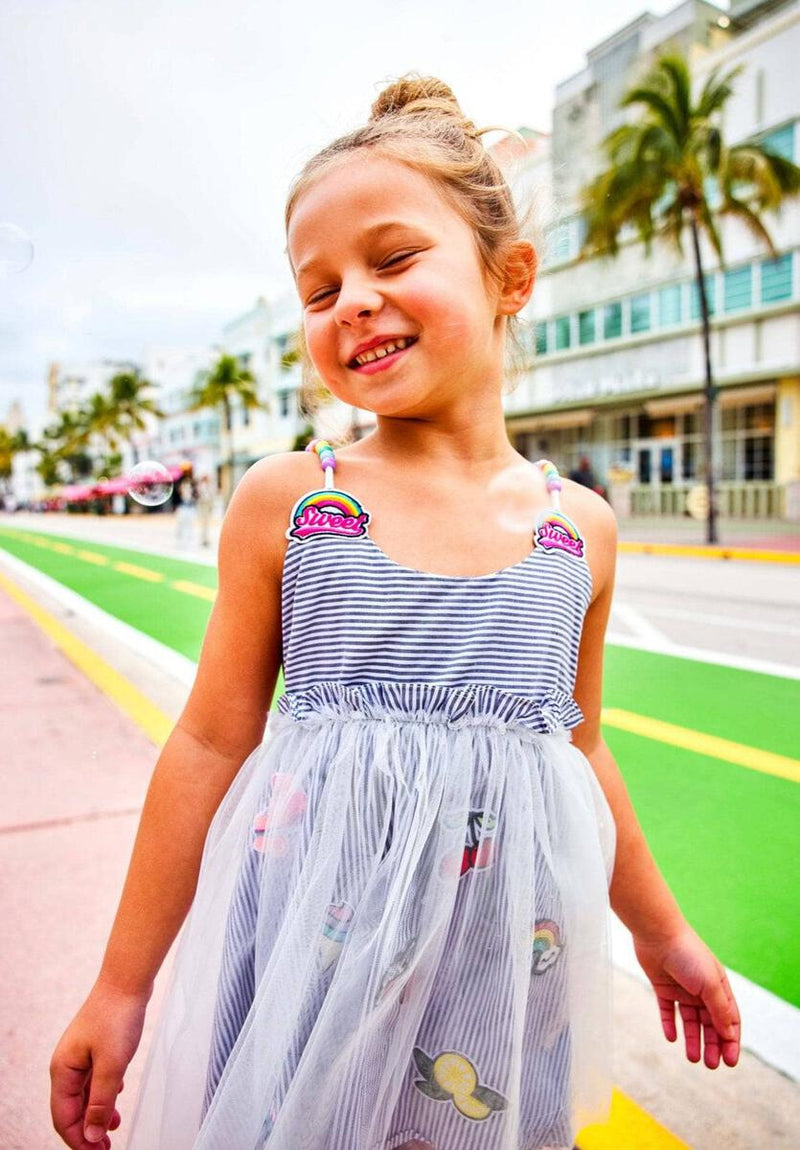 Girls Dress | Sweet Candy Lovers Patch Dress | Lola and The Boys