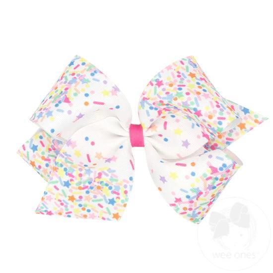 Grosgrain Bow | Embroidered, Birthday- assorted | Wee Ones - The Ridge Kids