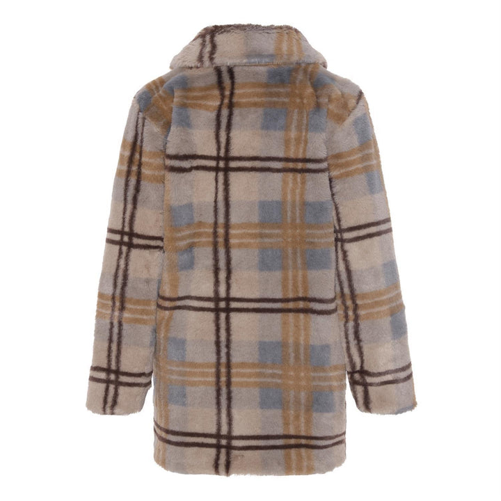 Hali Check Fur Coat | Molo - The Ridge Kids