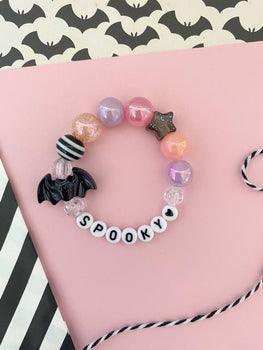 Halloween Bracelet |  Bat Charm Bracelet With Star Bead | The Rainbow Mermaid - The Ridge Kids