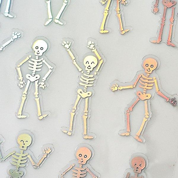 Halloween Stickers | Skeleton Holographic Stickers | Paper Source Wholesale - The Ridge Kids