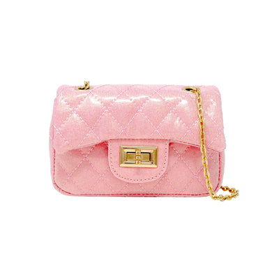 Handbag | Classic Quilted Sparkle- Pink Lemonade | Tiny Treats and Zomi Gems - The Ridge Kids